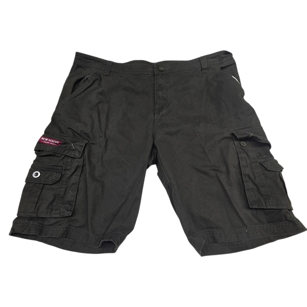New Vogue Cargo Shorts Mens XXL 40"W Green Multi Pocket Outdoor 10" L Cotton